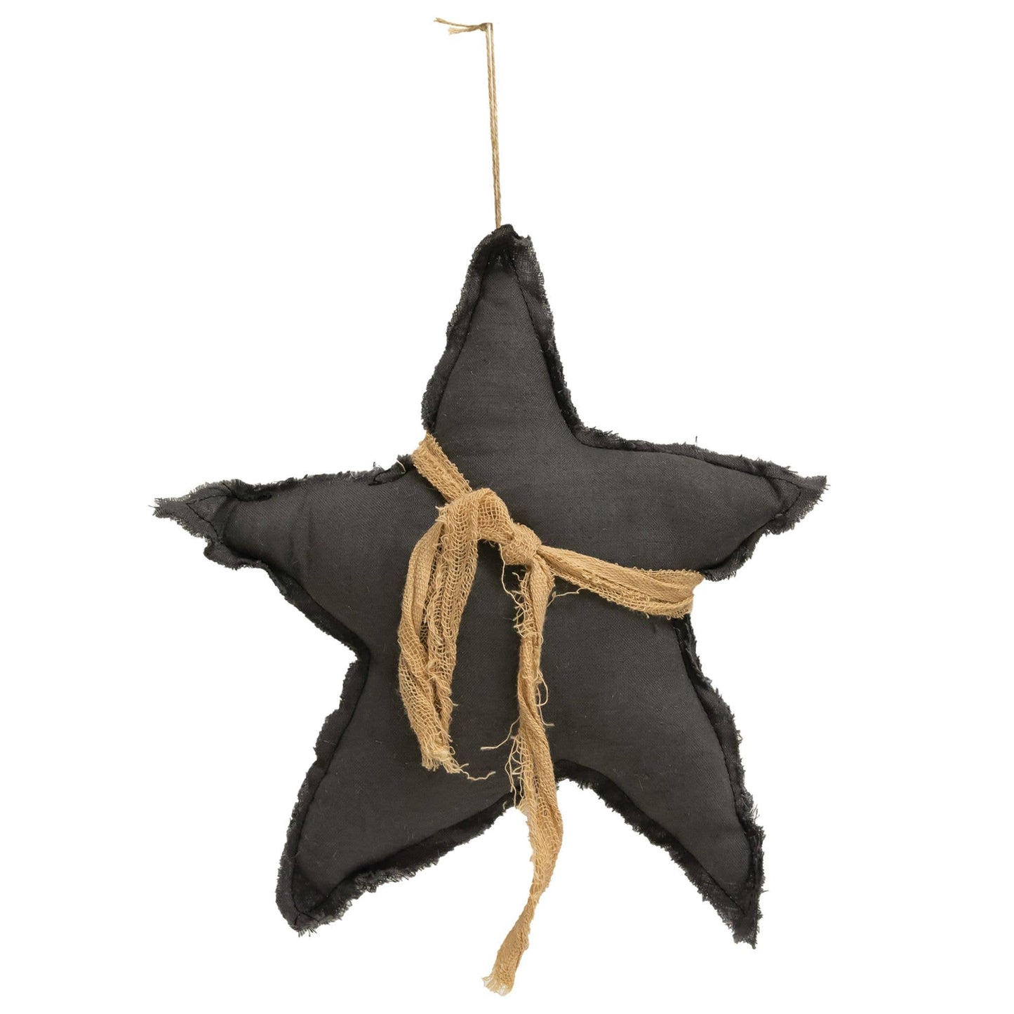 Gray Fabric Star Ornament