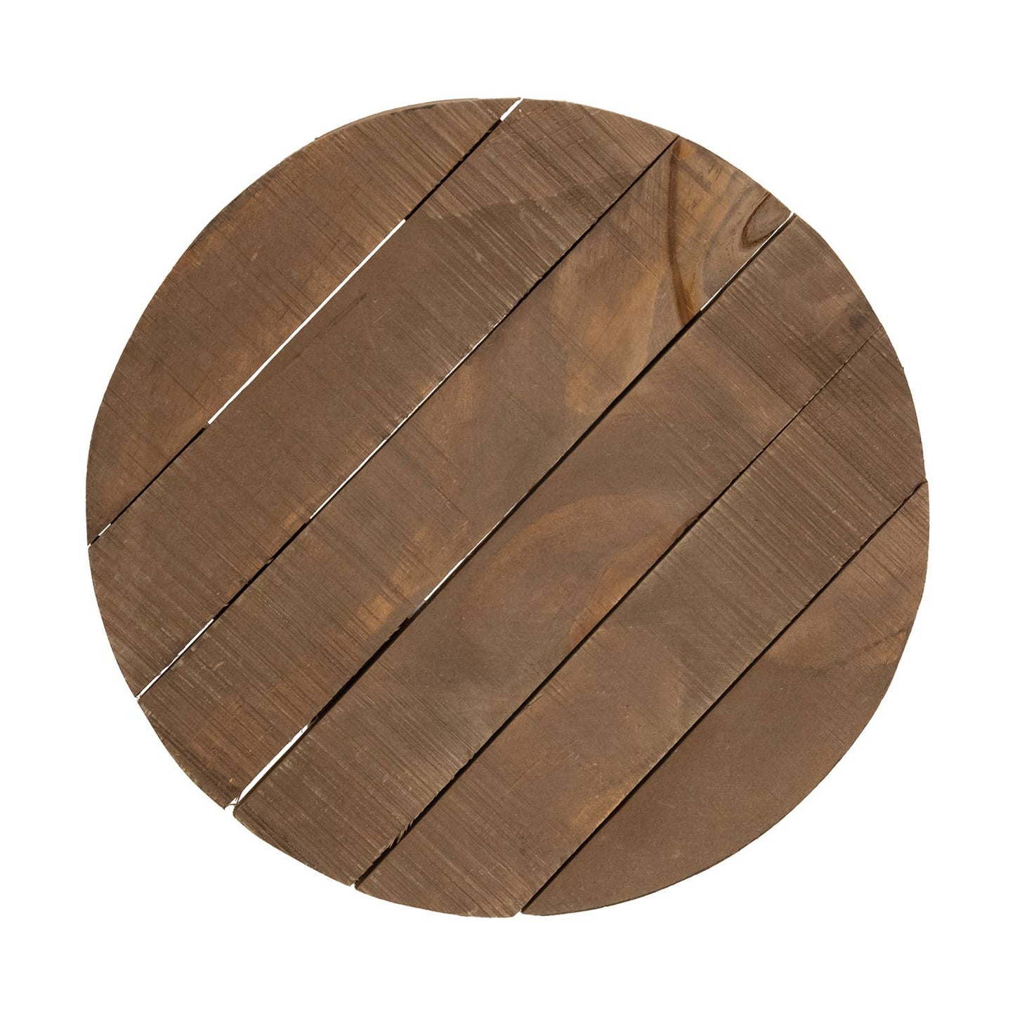 Stained Wood Round Riser