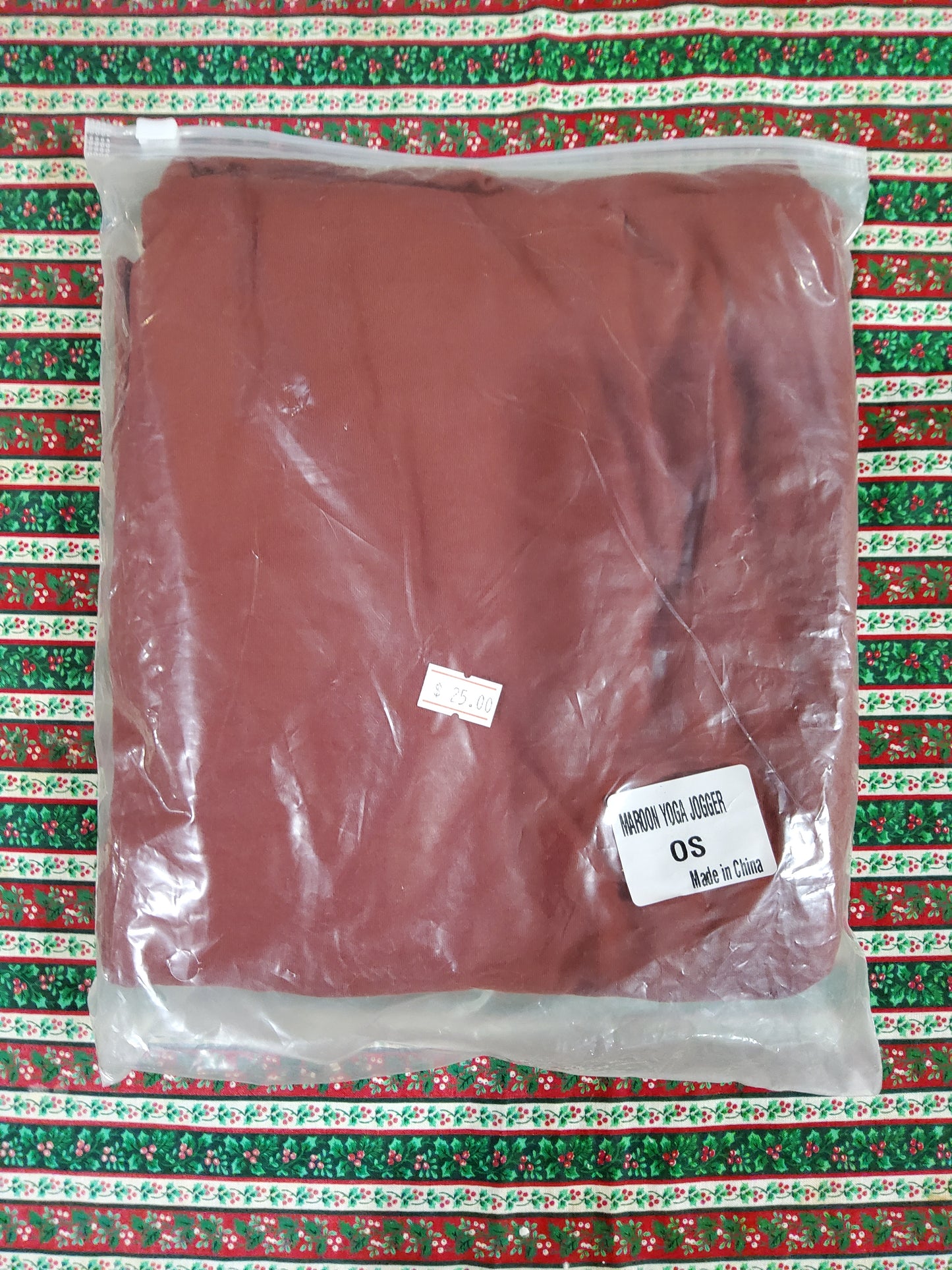 Maroon Jogger Pants Size OS