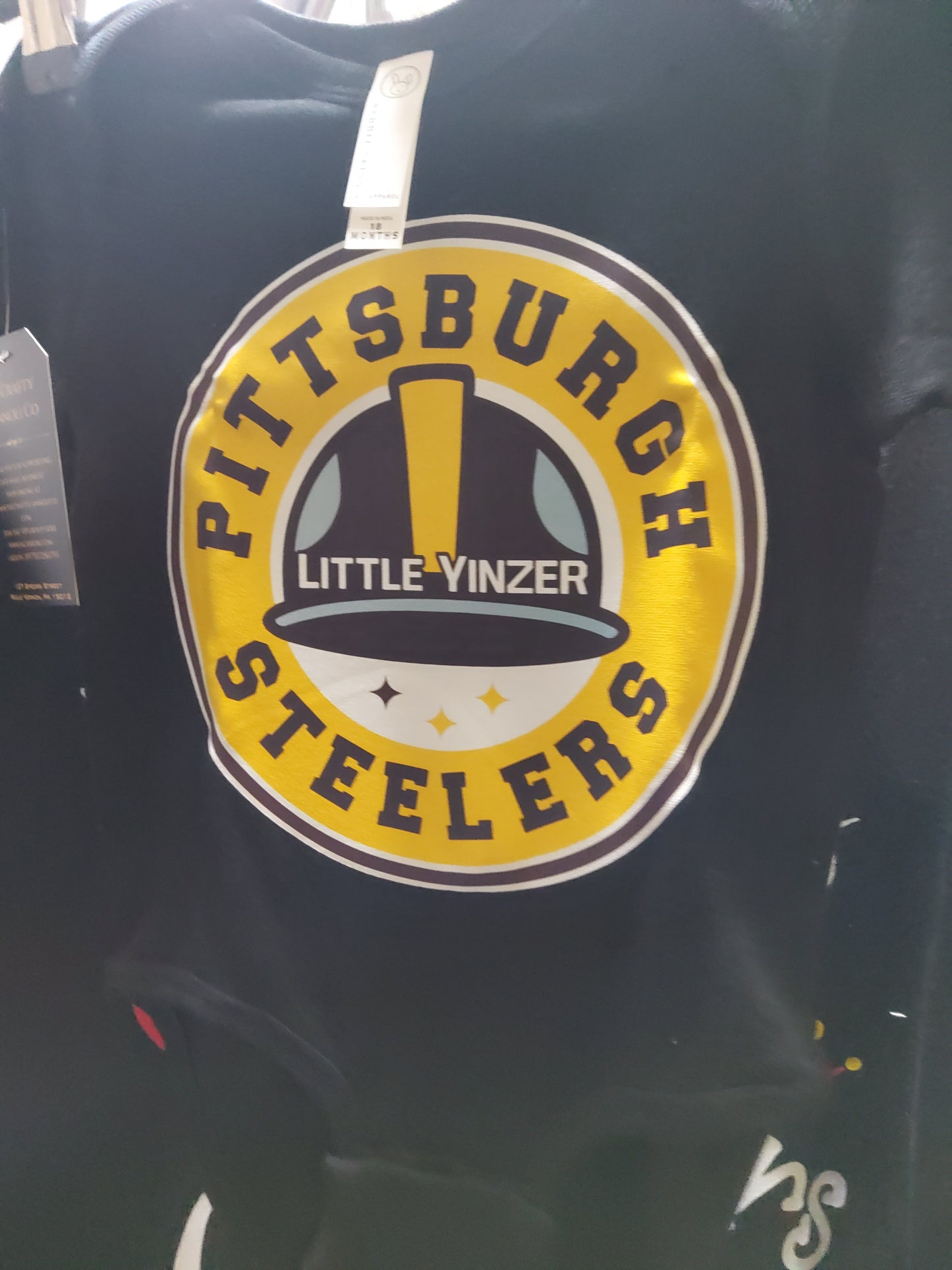 Little Yinzer Steelworker Helmet Onesie