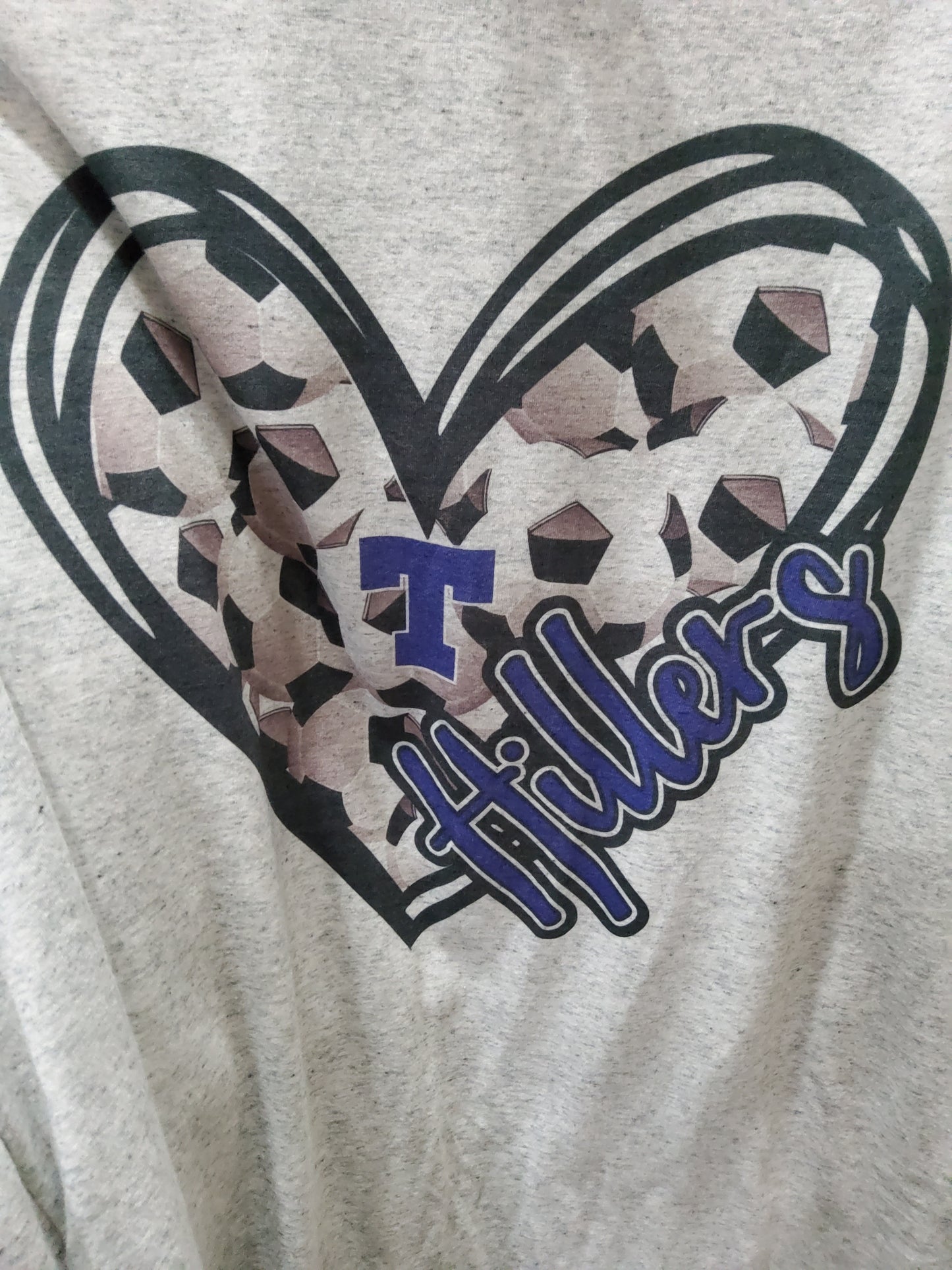 Trinity Hillers Soccer Heart T-shirt