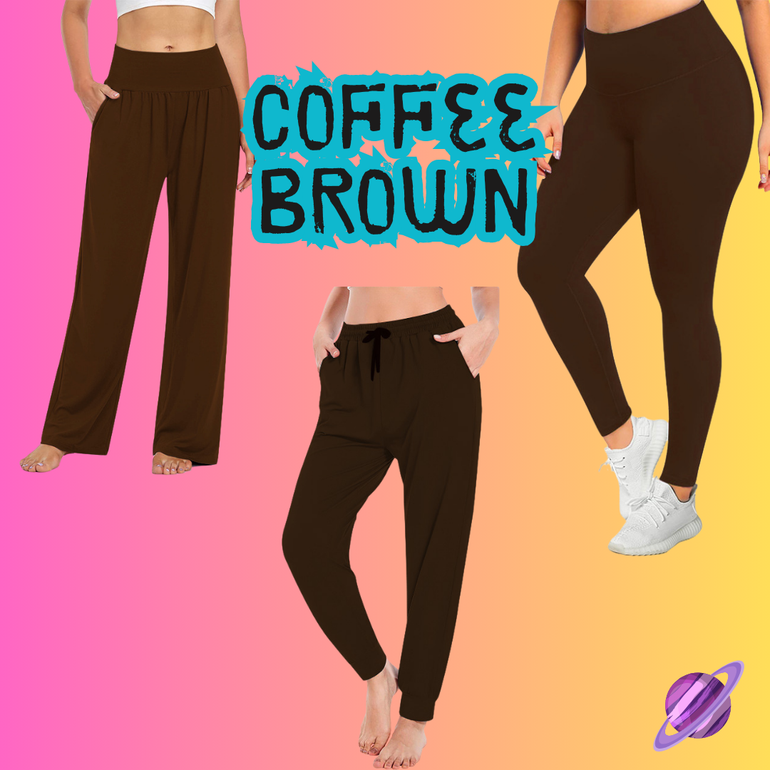 SOLID COFFEE BROWN - SOLIDS RUN - LEGGING/CAPRI PREORDER CLOSING 8/16