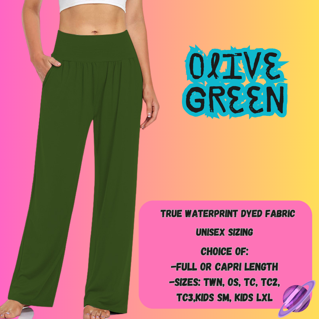 SOLID OLIVE GREEN - SOLID RUN - LOUNGER/CAPRI PREORDER CLOSING 8/16