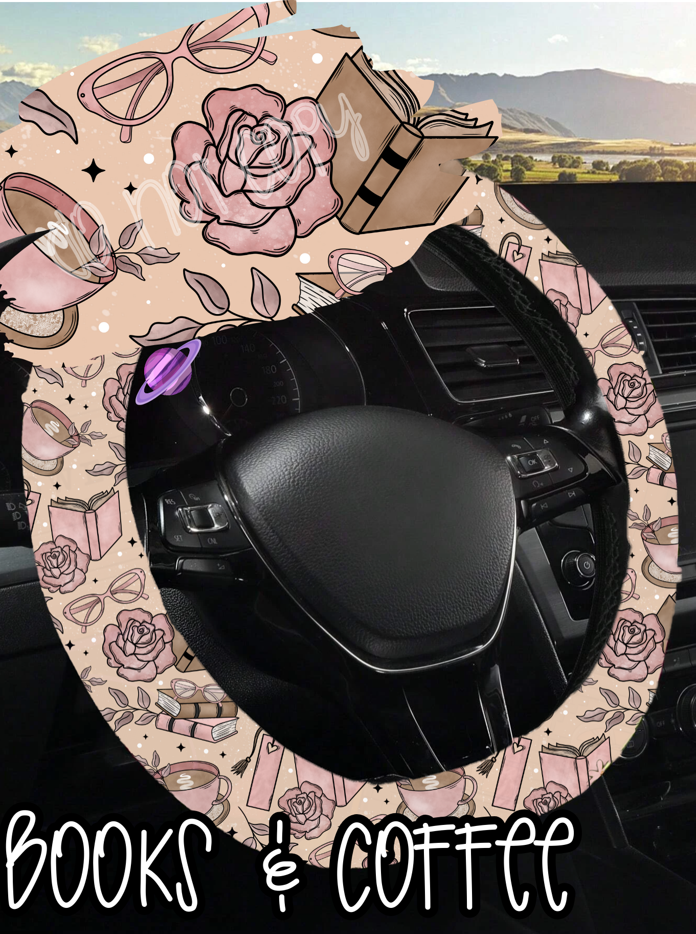 BOOKS & COFFEE - STEERING WHEEL COVERS ROUND 5 PREORDER CLOSING 8/22
