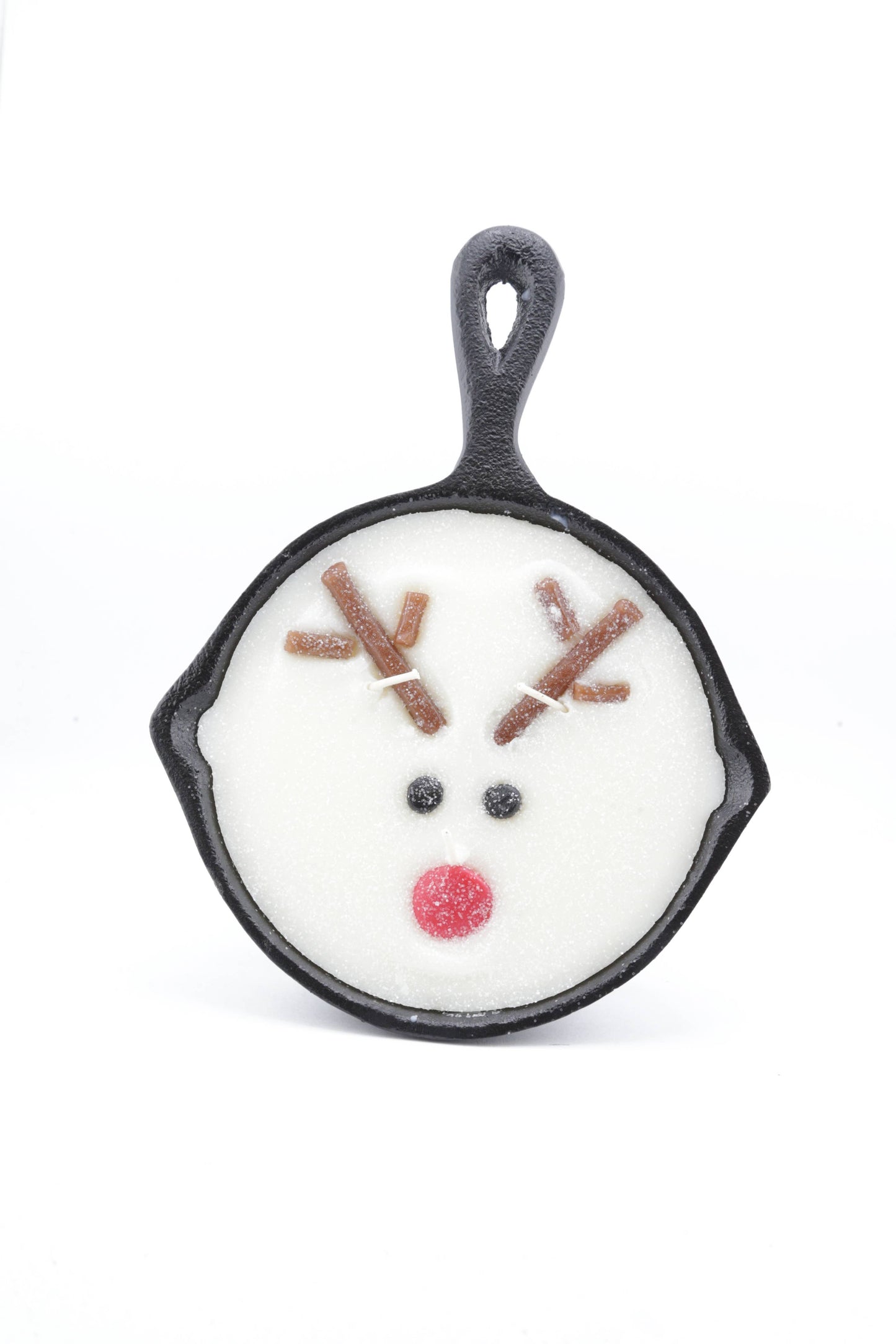 Reindeer 8 oz Cast Iron Pan Candle