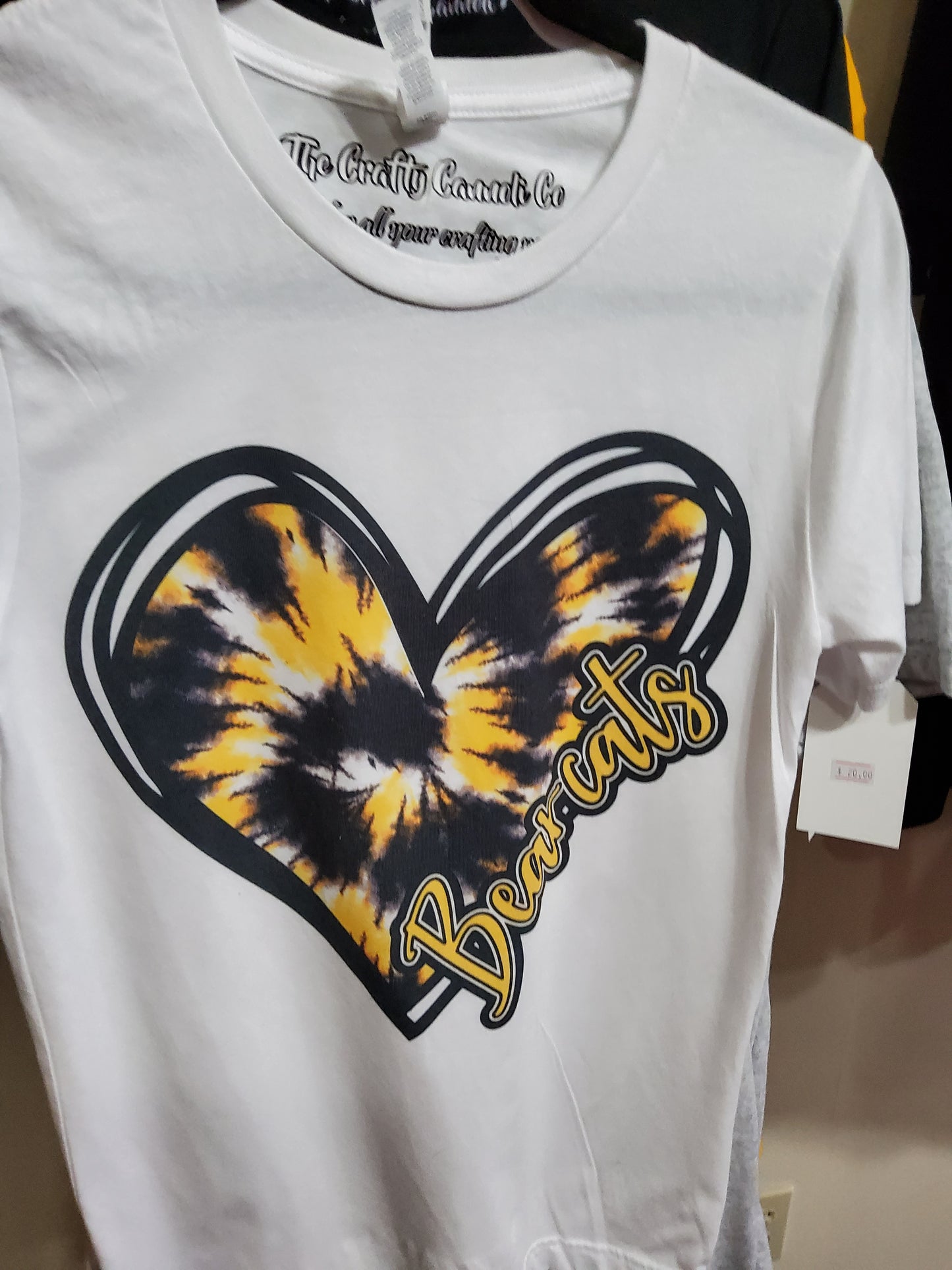 Bentworth Bearcats Tie Dye Heart