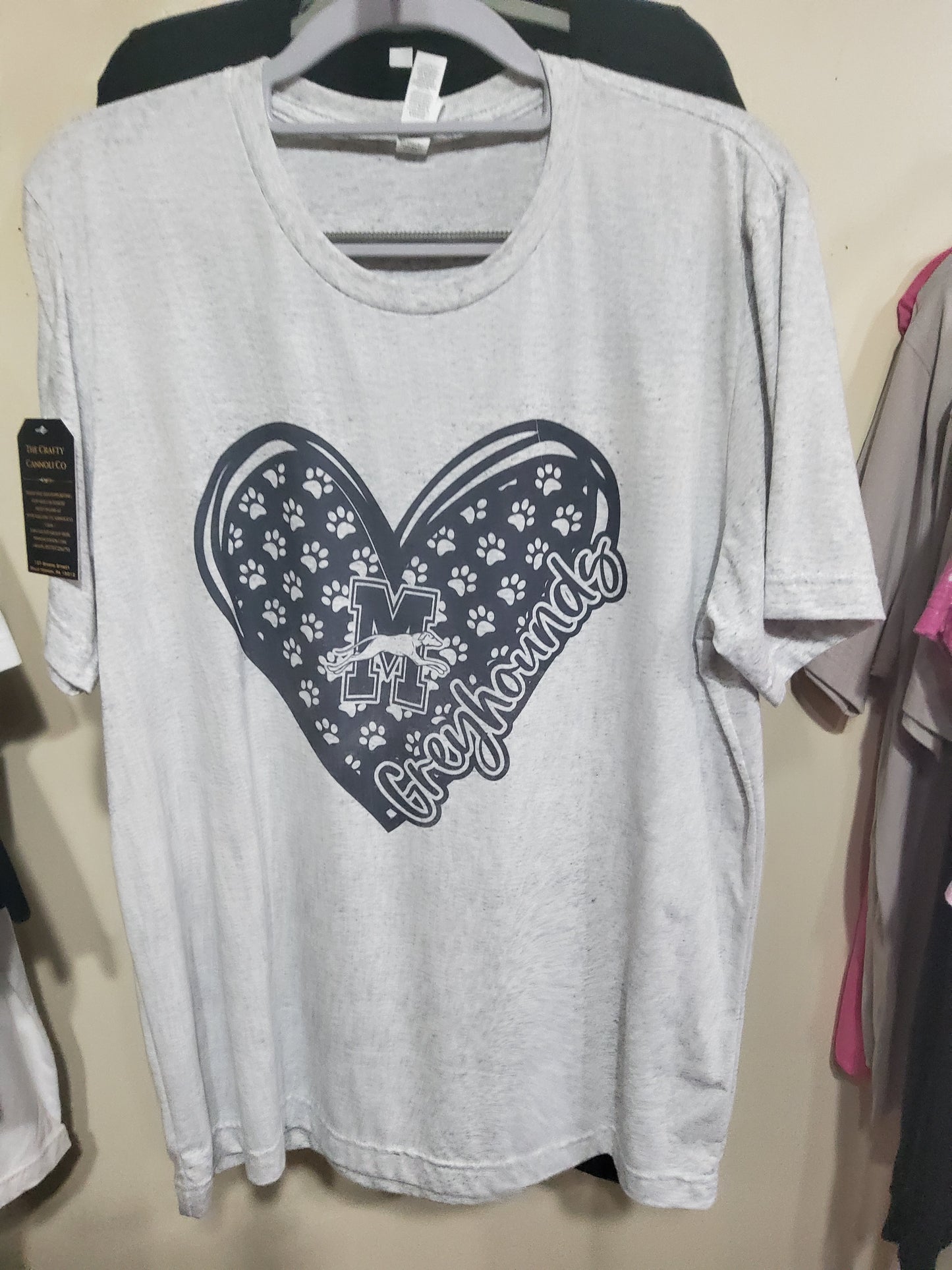 Monessen Greyhounds Logo Heart