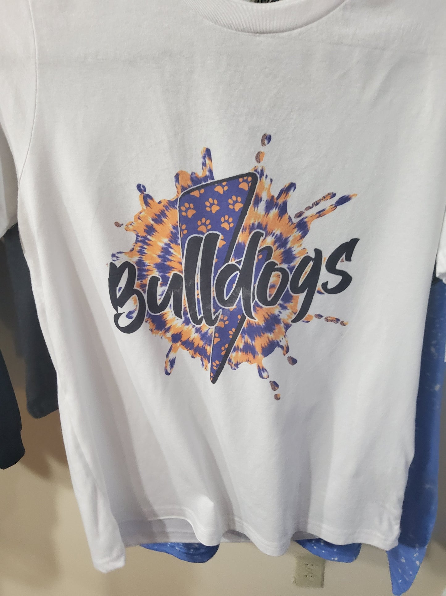 Beth-Center Bulldogs Tie Dye Lighting Bolt