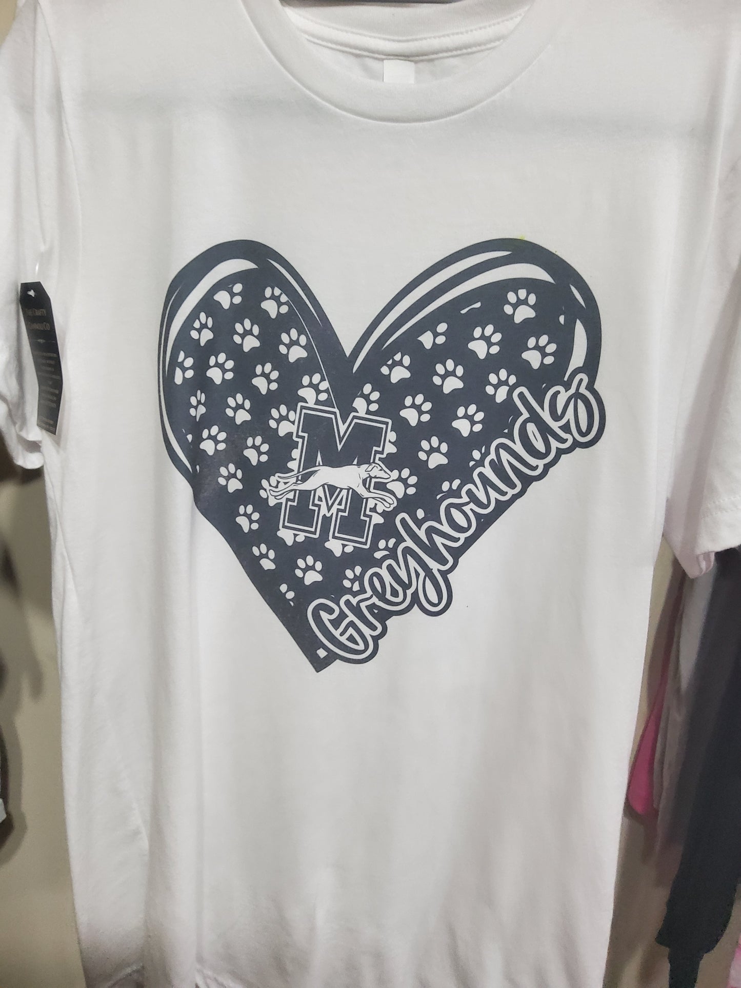 Monessen Greyhounds Logo Heart