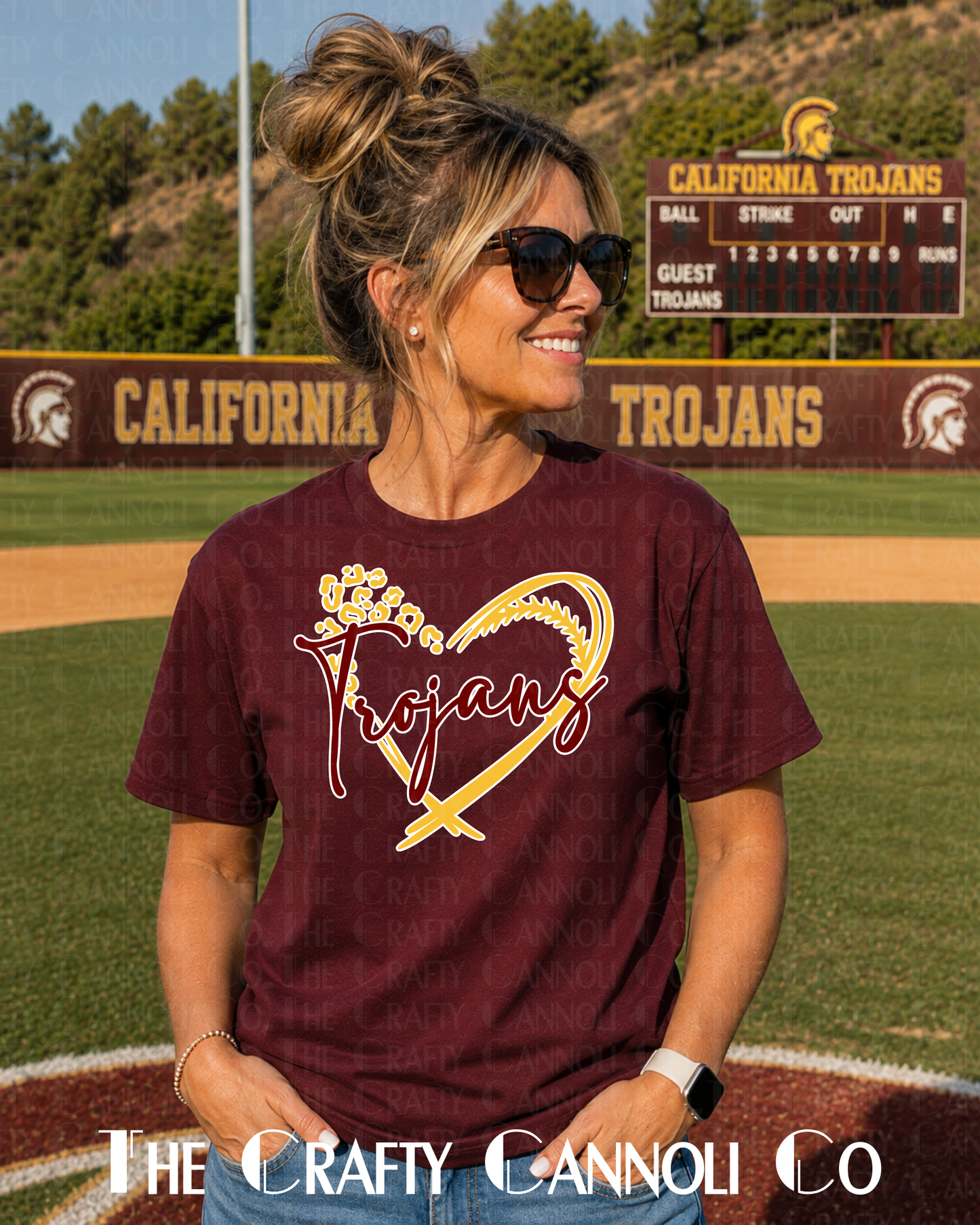 Baseball Mascot Heart