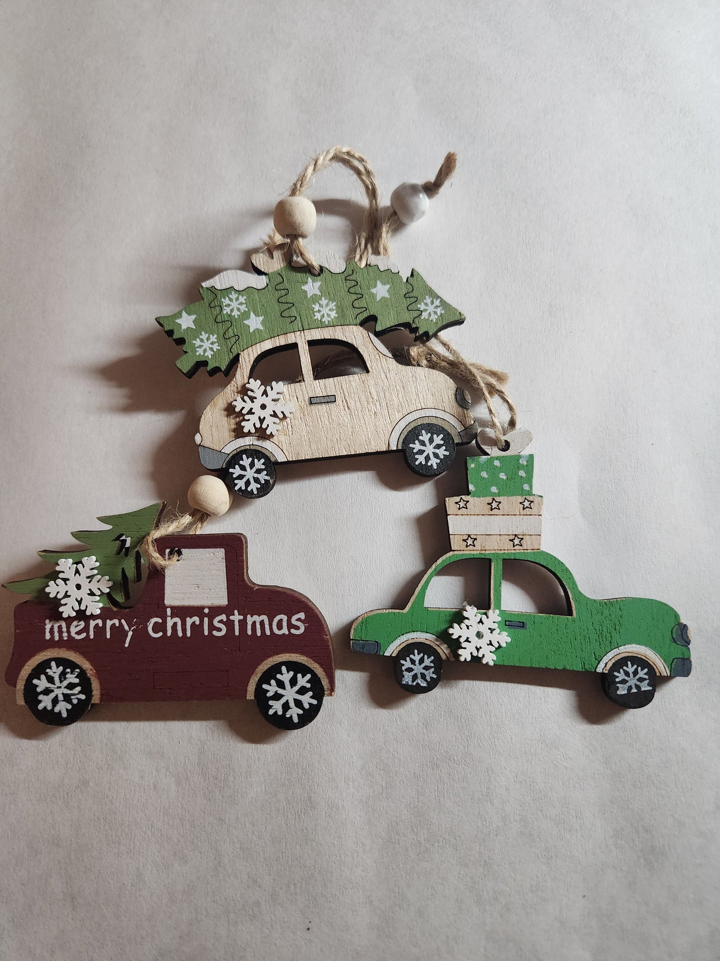 Set of 3 car ornaments