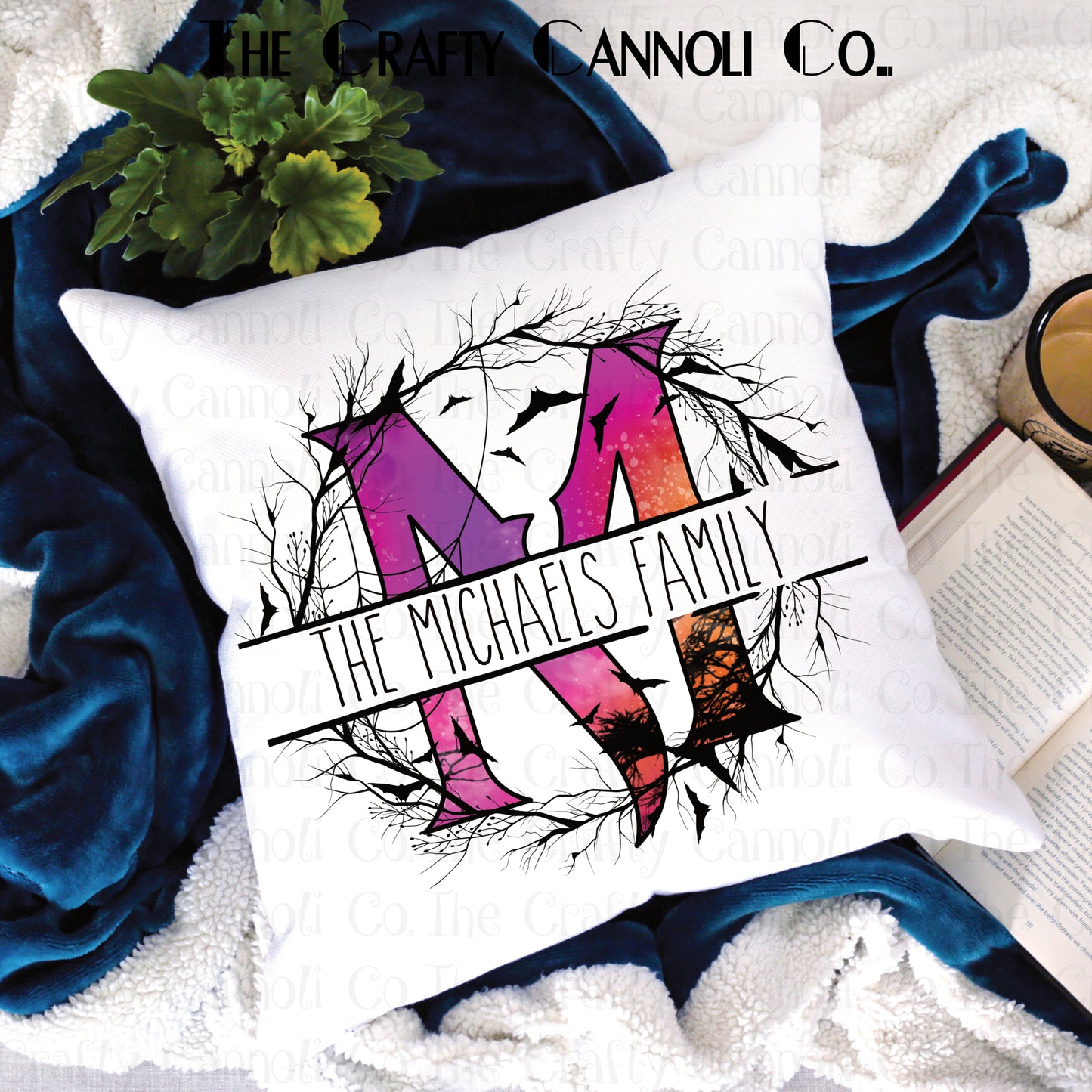 Monogram Family Pillow