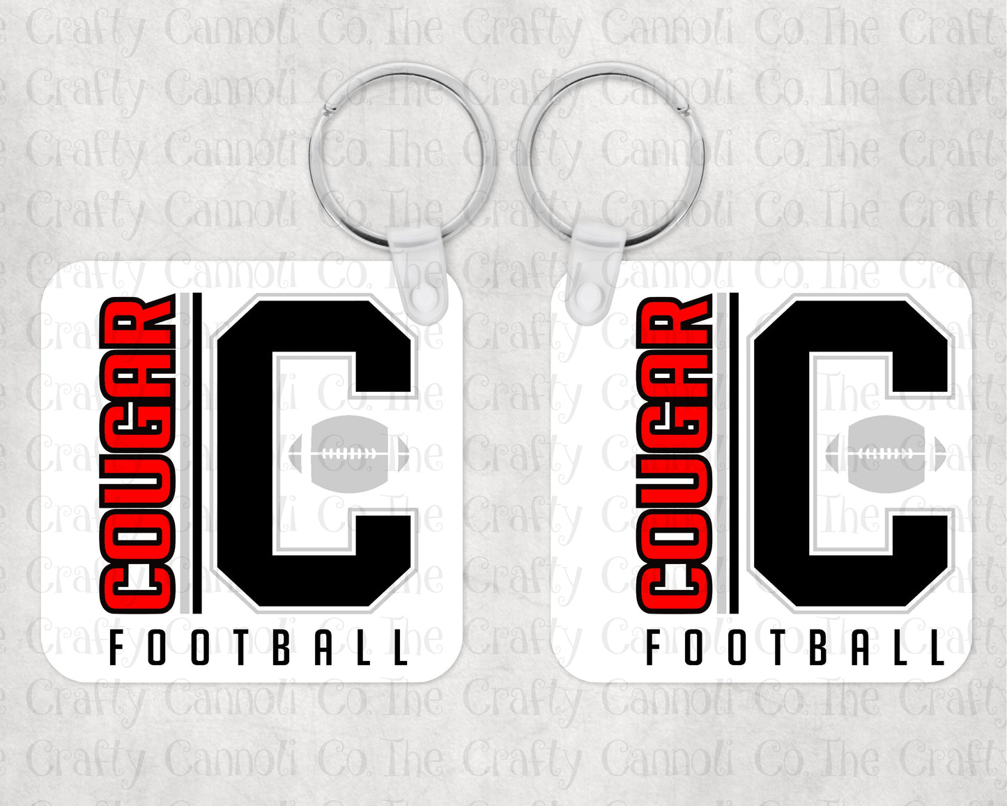 Spirit Wear Football Keychain