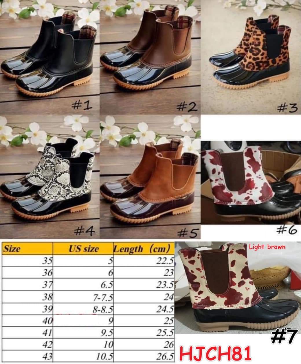 Slip on Rain Boots