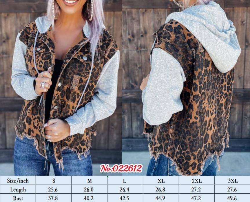 Leopard Distressed Jacket