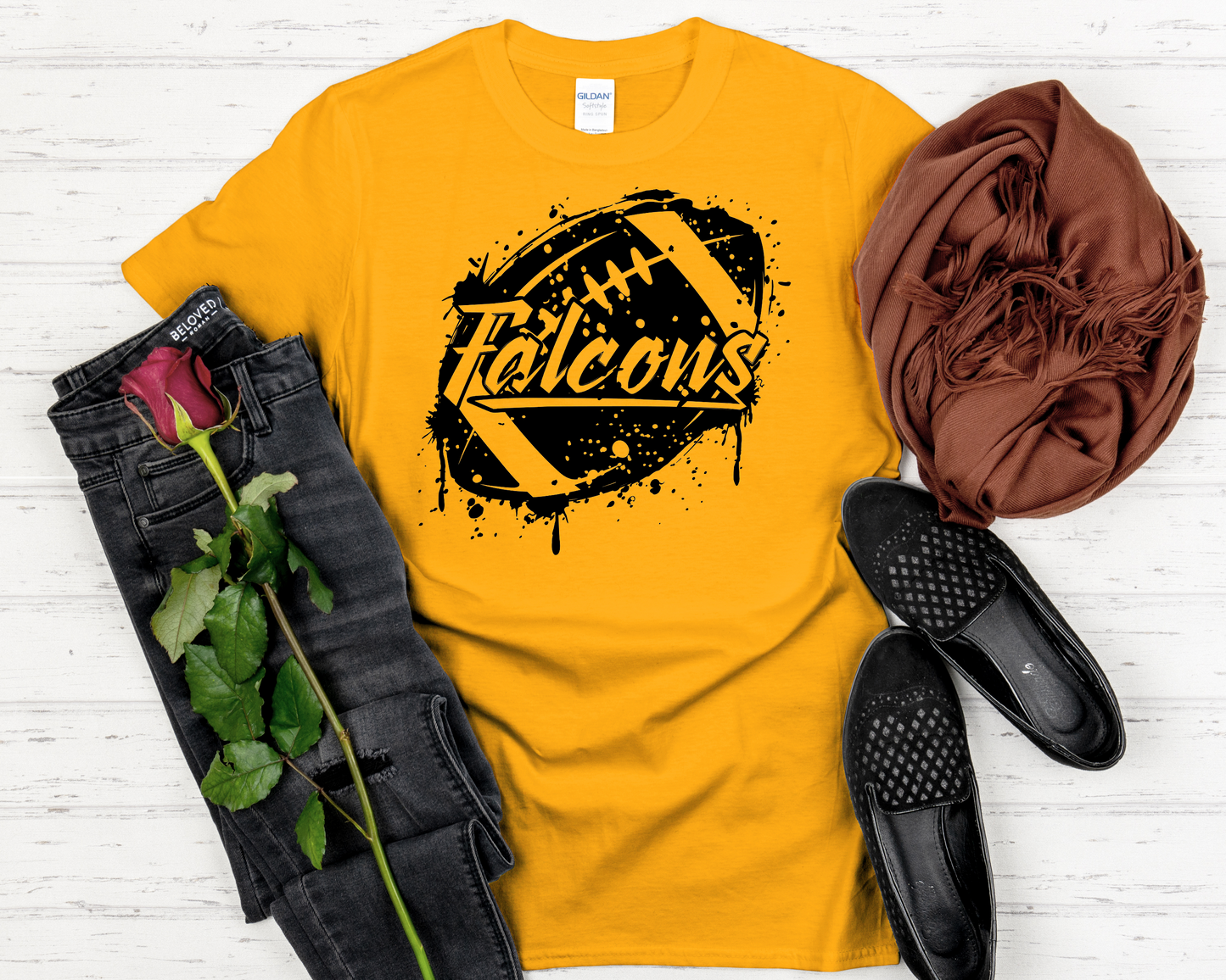 Football Mascot distressed