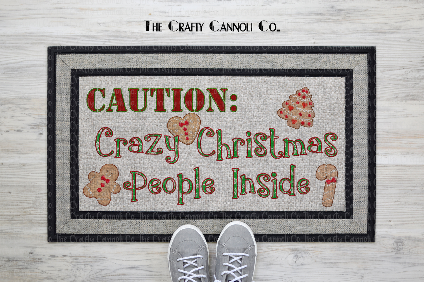Crazy Christmas People Doormat