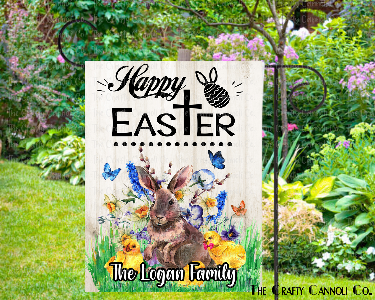 Easter Personalized Garden Flag