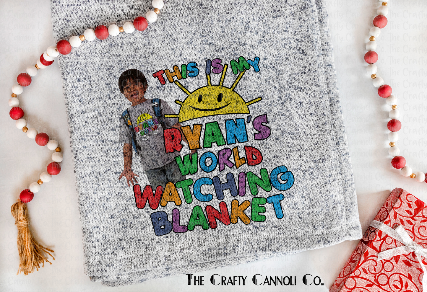 Gray Sweater Fleece Blanket