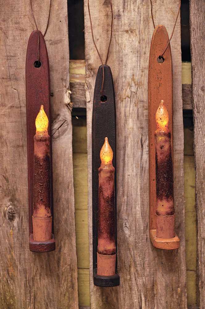 Primitive Wall Sconce - 3 Assorted