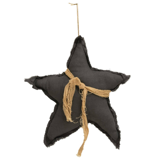 Gray Fabric Star Ornament