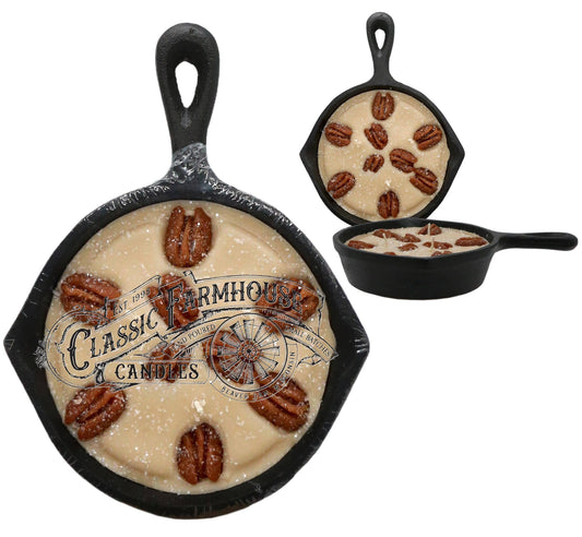 Pecan Caramel 8 oz Cast Iron Pan Candle