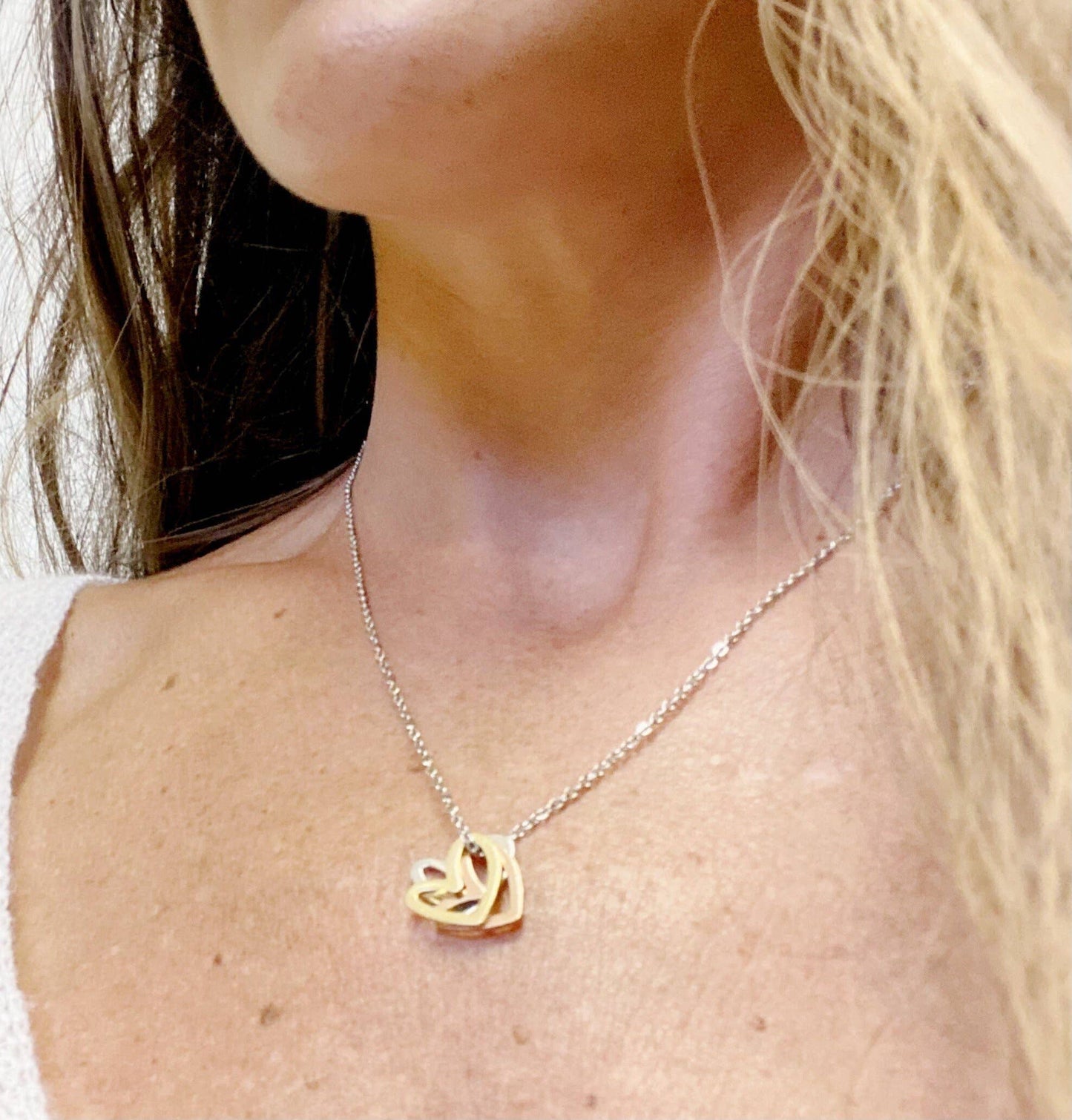 Encouragement Gift, Keepsake Heart Necklace: Silver / Necklace & Card Only