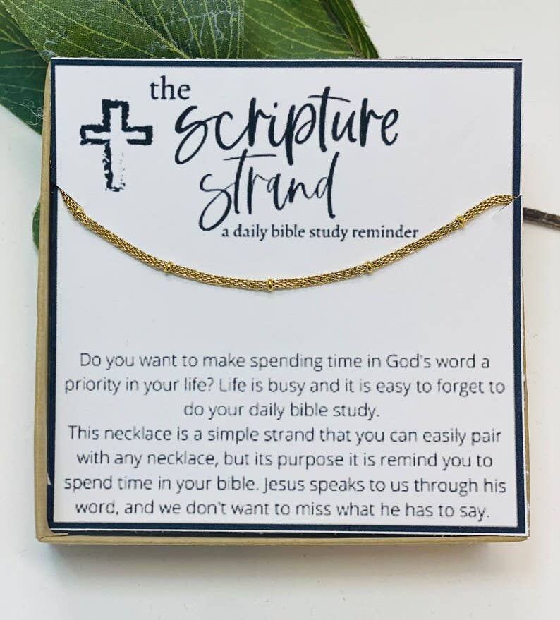 Christian Jewelry Gift: Gold / Necklace & Card Only