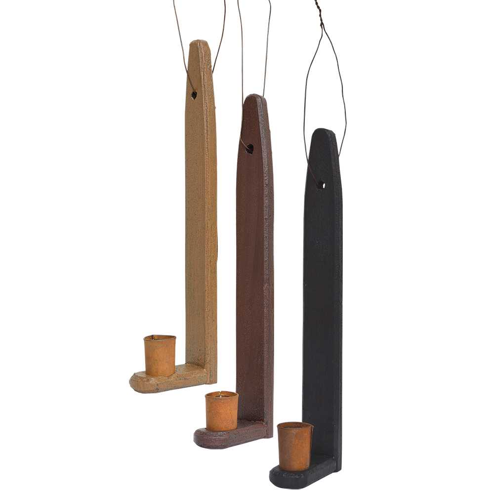 Primitive Wall Sconce - 3 Assorted