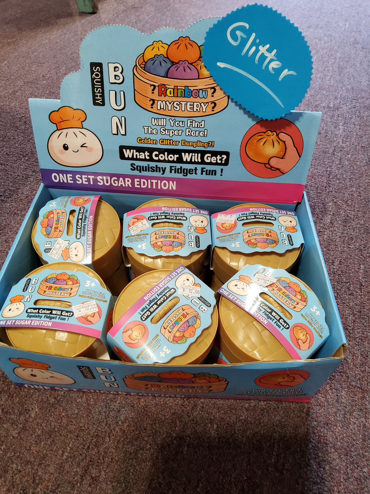Rainbow mystery glitter dumplings