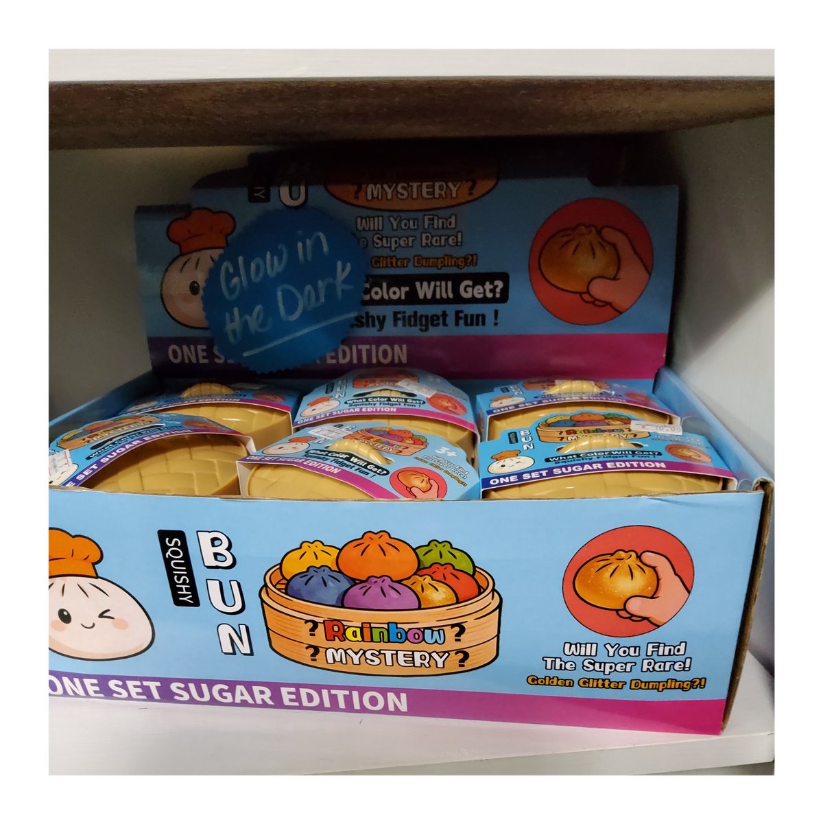 Rainbow mystery glow in the dark dumplings