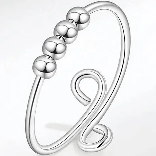 Silver Fidget Anxiety Ring