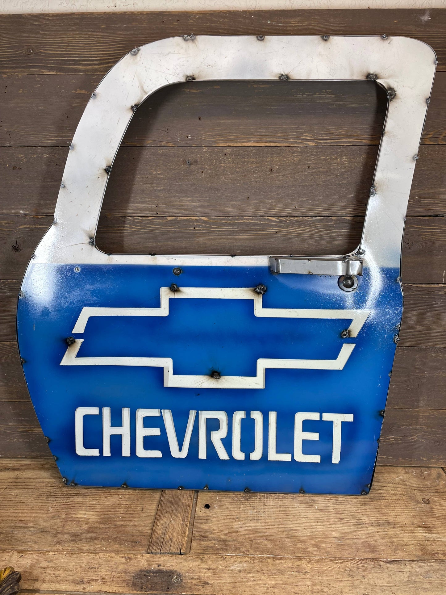 Chevrolet Wall Metal Sign-Truck Door