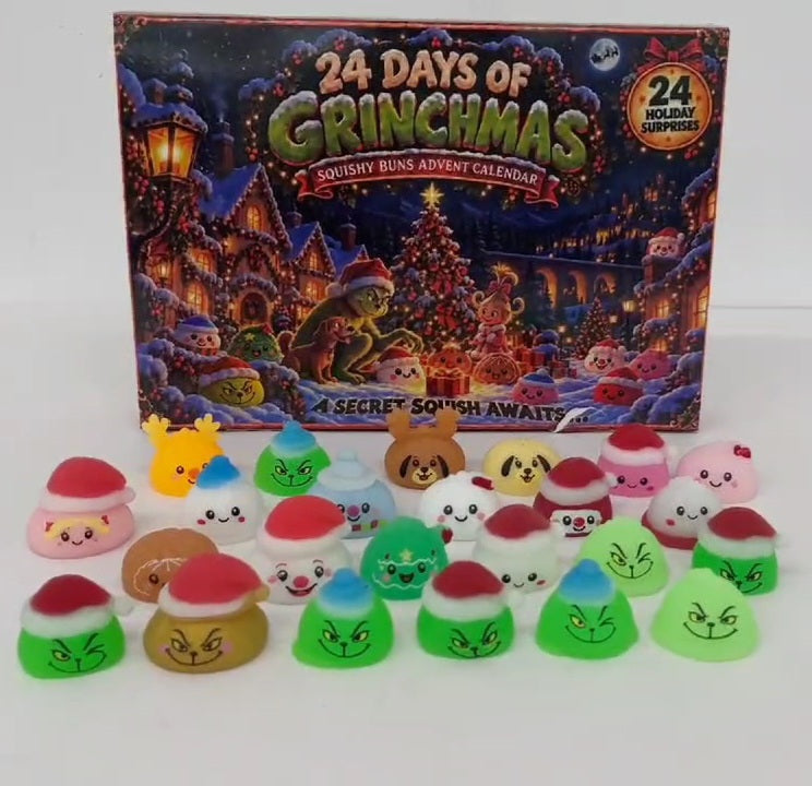 Squish Advent Calendars- Dumpling or Grinch