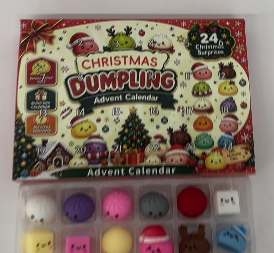 Squish Advent Calendars- Dumpling or Grinch