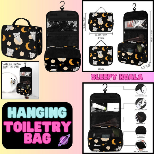 SLEEPY KOALA - HANGING TOILETRY BAG-PREORDER CLOSING 8/26