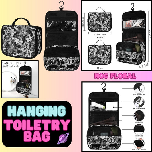 NOC FLORAL - HANGING TOILETRY BAG-PREORDER CLOSING 8/26
