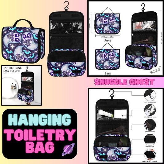 SNUGGLE GHOST - HANGING TOILETRY BAG-PREORDER CLOSING 8/26