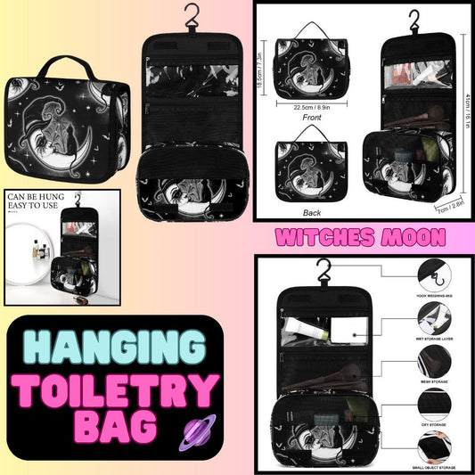 WITCHES MOON - HANGING TOILETRY BAG-PREORDER CLOSING 8/26