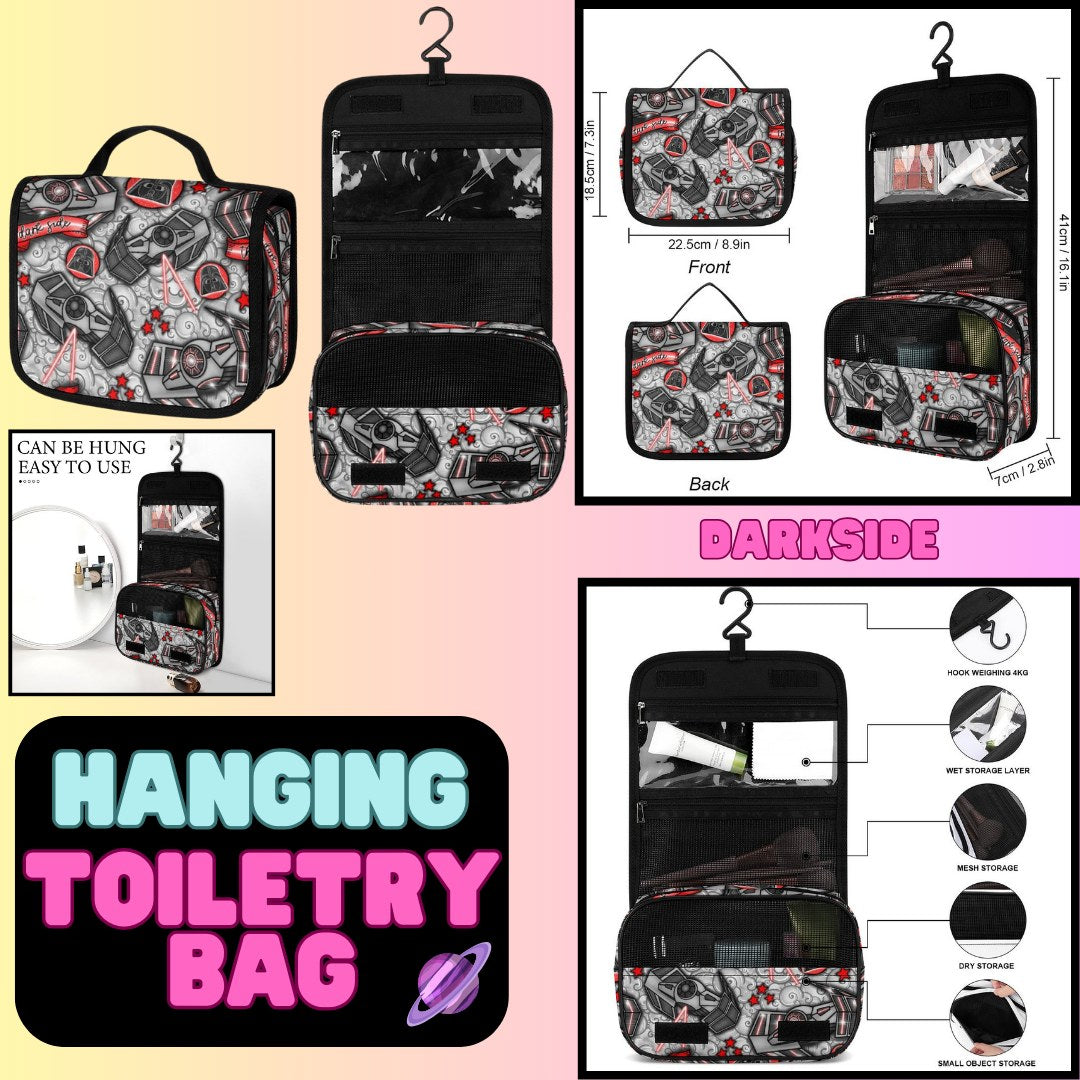 DARK SIDE - HANGING TOILETRY BAG-PREORDER CLOSING 8/26