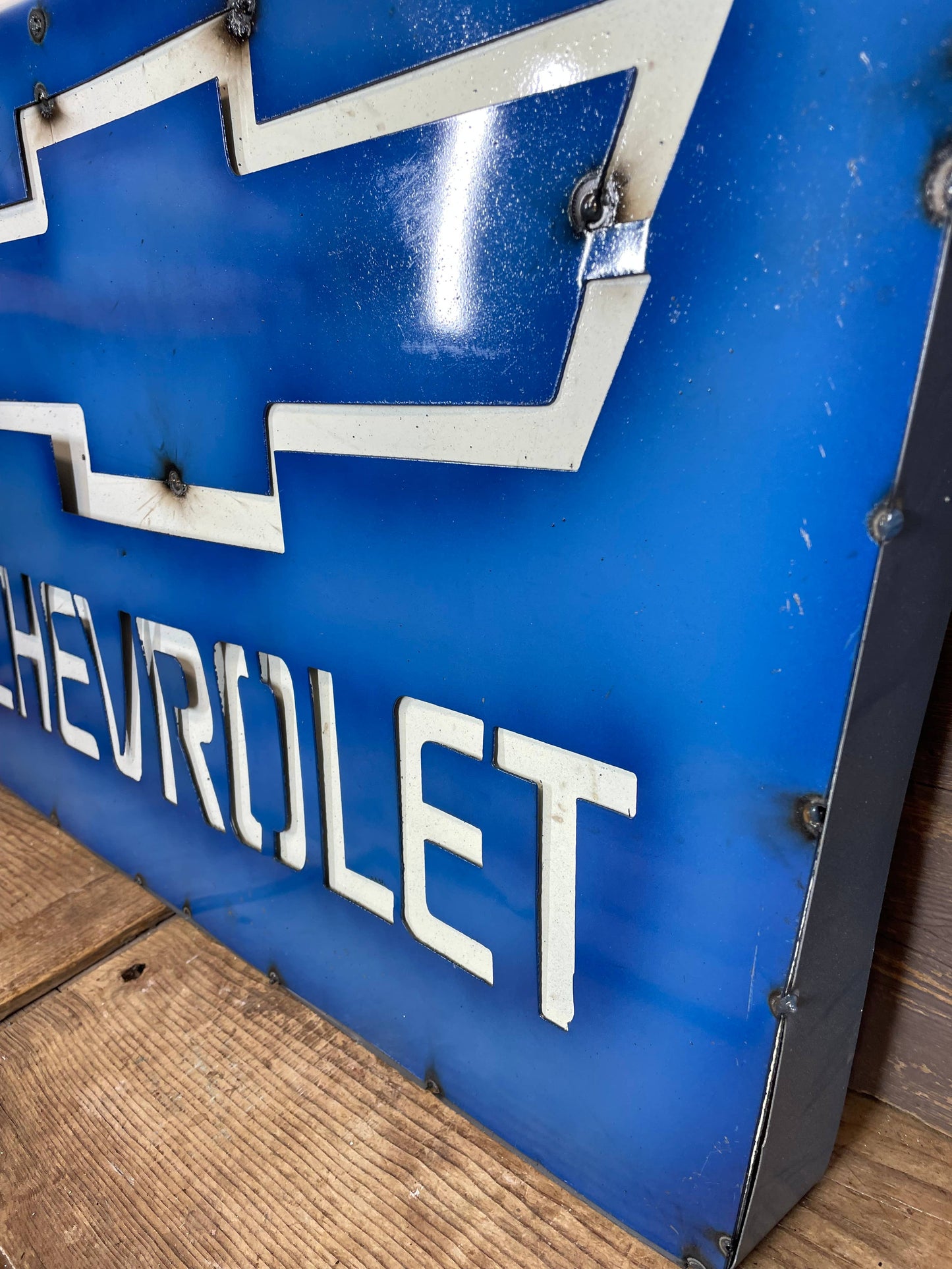 Chevrolet Wall Metal Sign-Truck Door