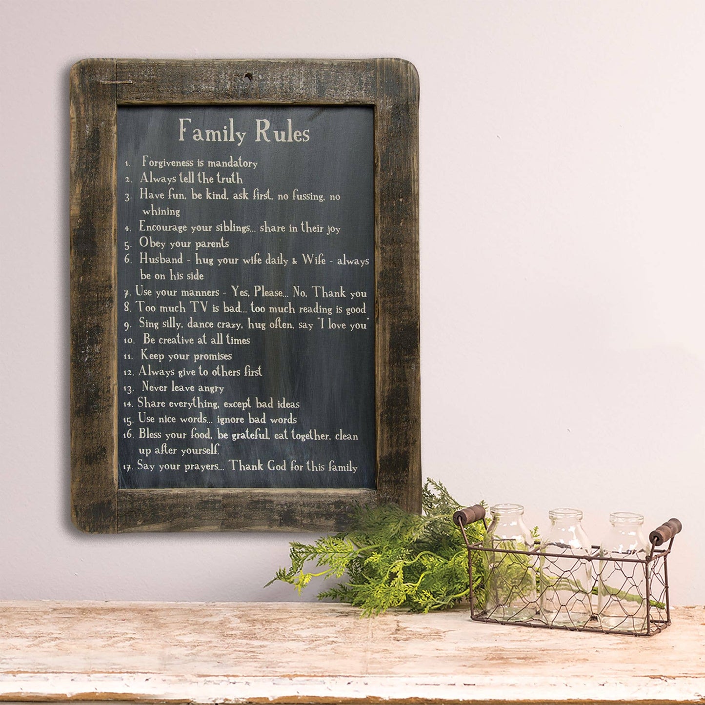 Family Rules Blackboard