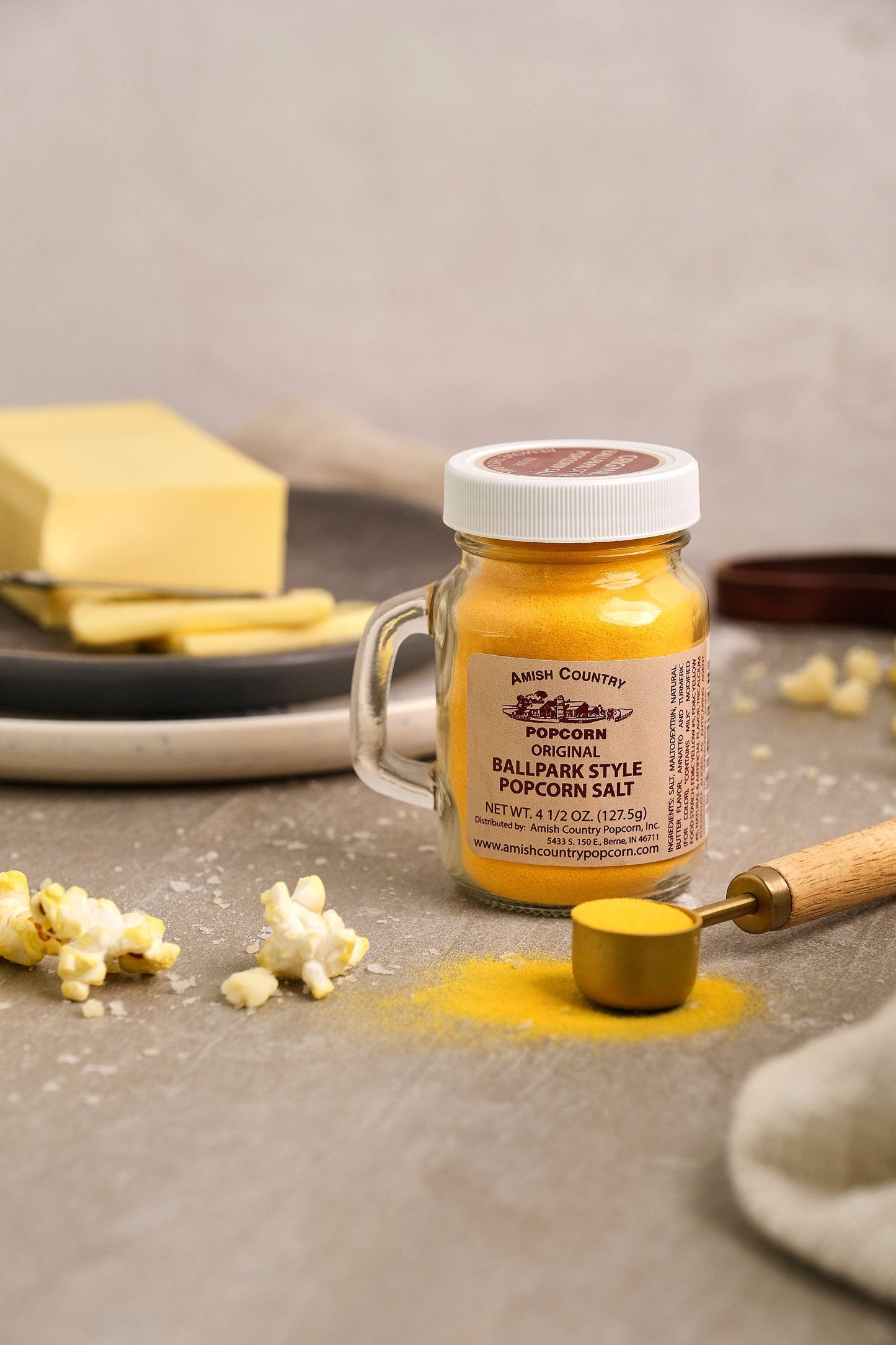 Amish Country Popcorn Ballpark-Style Popcorn Salt, 4.5oz Jar