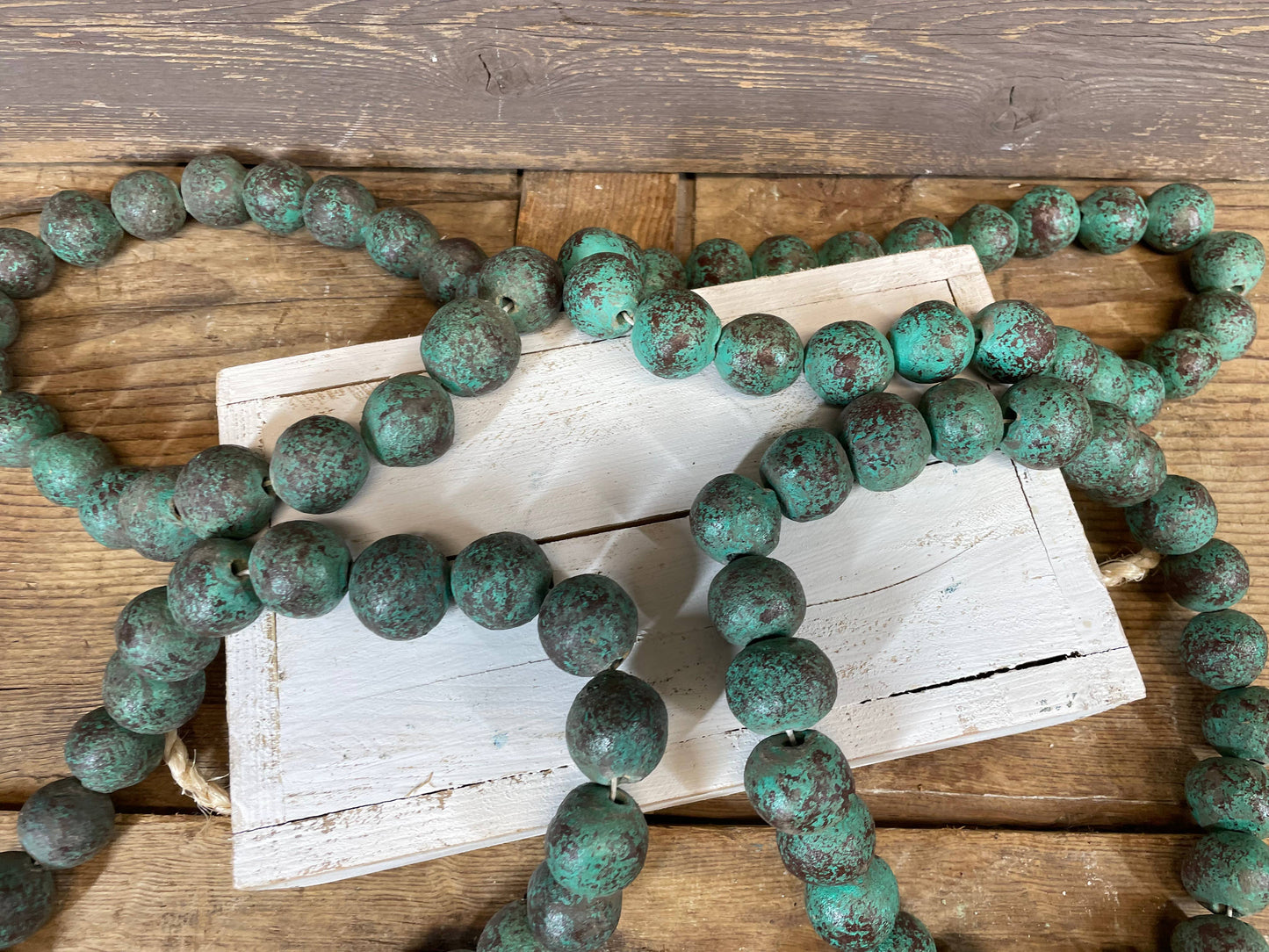 Farmhouse Clay Loop Beads -12 in-Turquoise