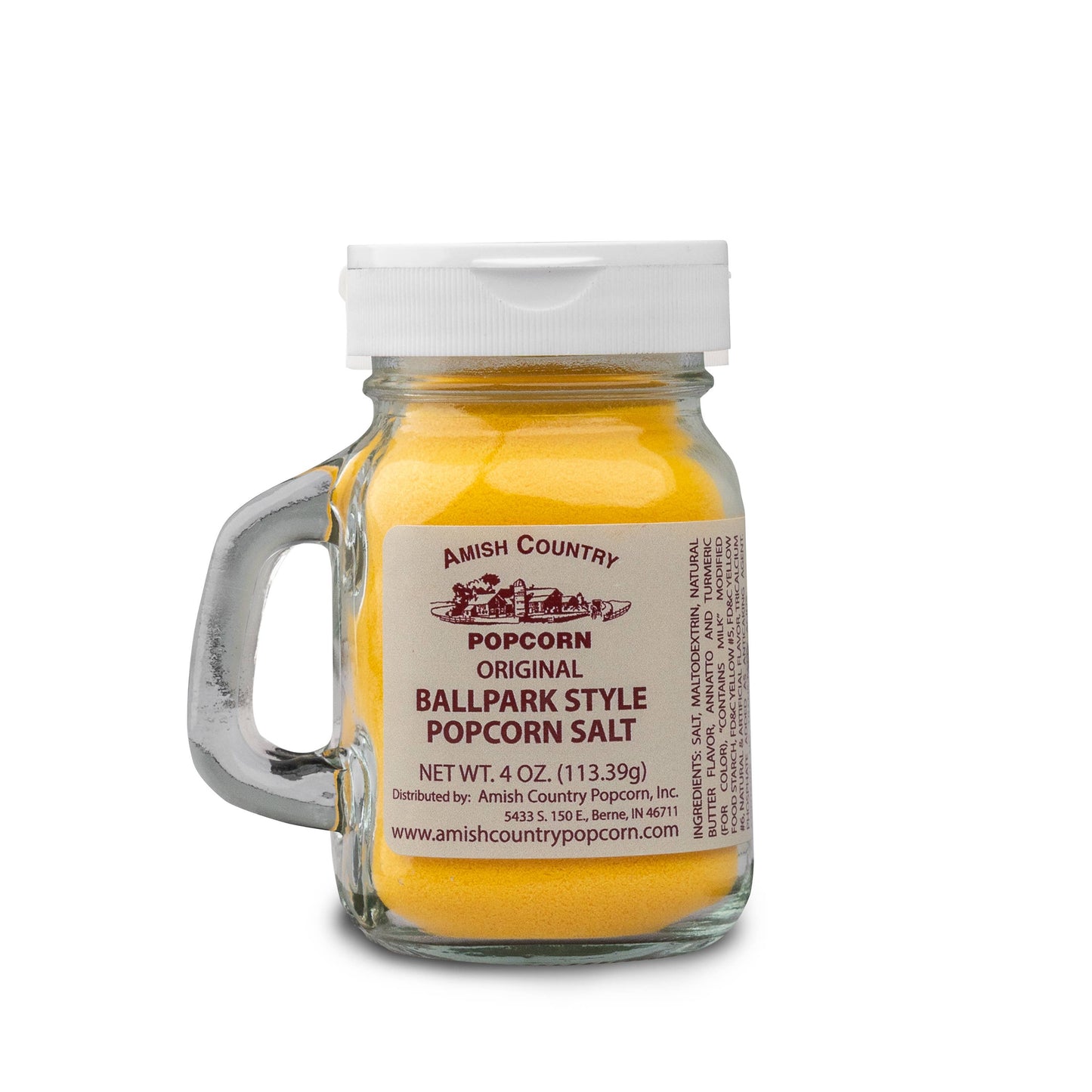 Amish Country Popcorn Ballpark-Style Popcorn Salt, 4.5oz Jar