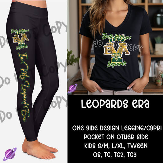 LEOPARD - ONE SIDED DESIGN - LEGGING/CAPRI PREORDER CLOSING 8/16