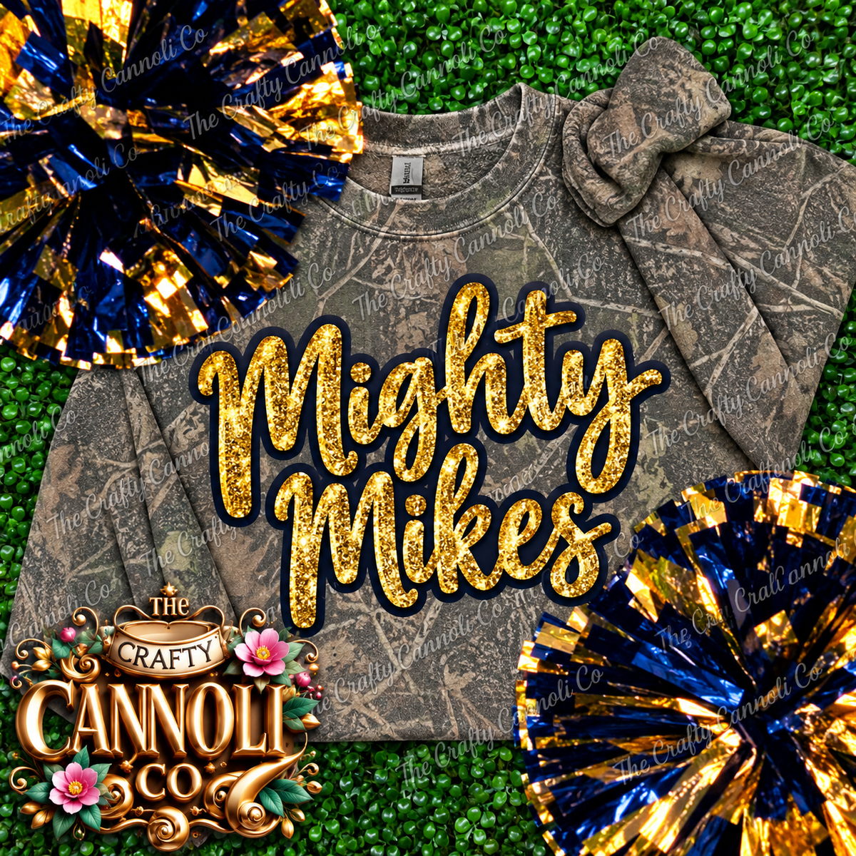 Carmichaels Mighty Mikes Sequin Glitter Patch
