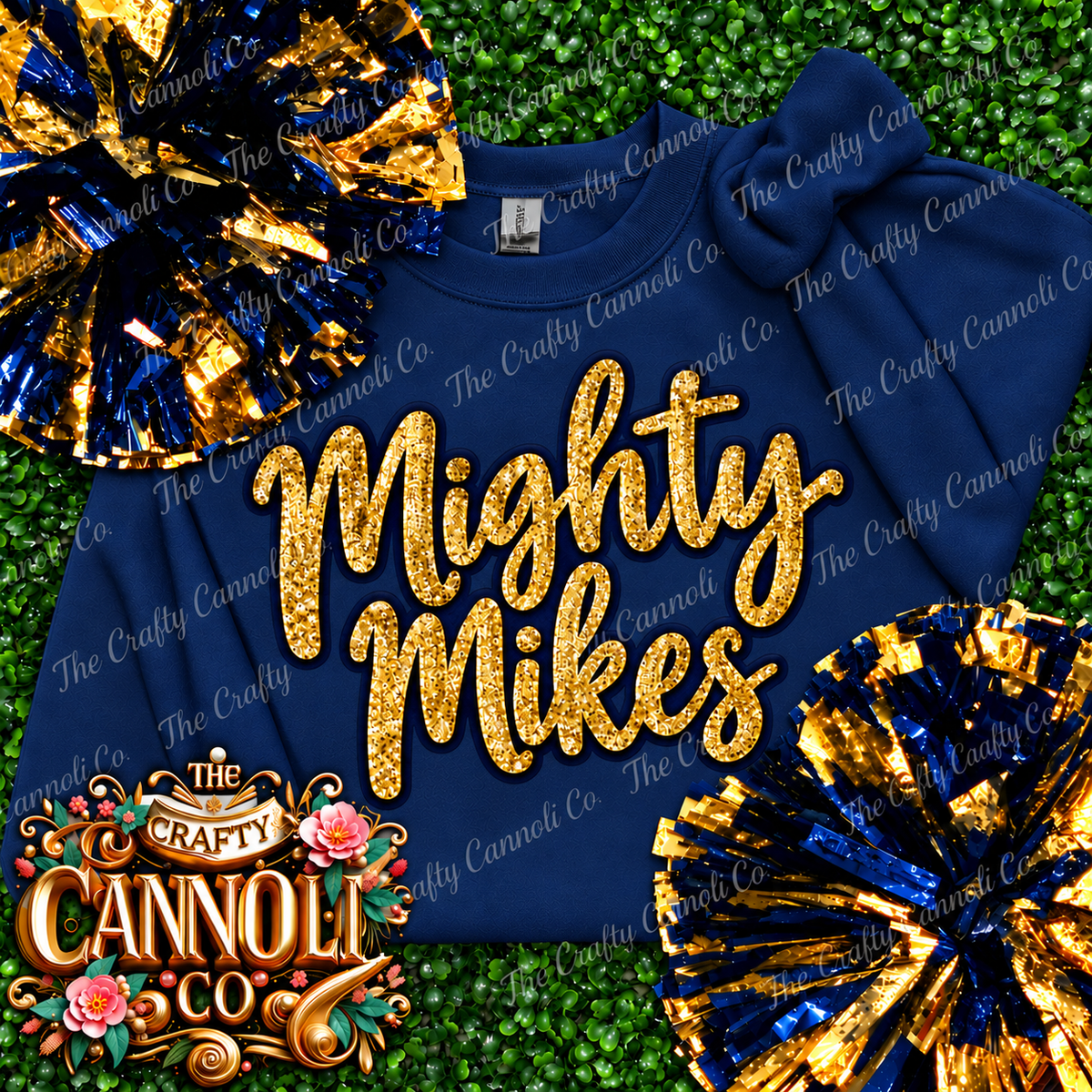 Carmichaels Mighty Mikes Sequin Glitter Patch