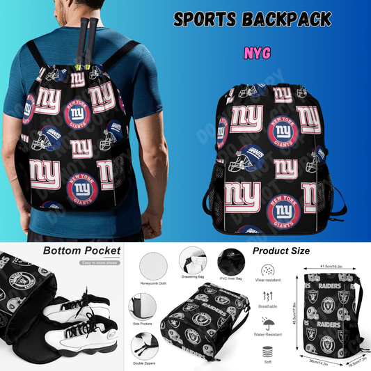 NYG-FB SPORTS BACKPACKS PREORDER CLOSING 8/11