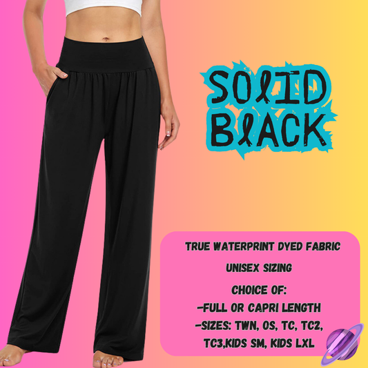 SOLID BLACK - SOLID RUN - LOUNGER/CAPRI PREORDER CLOSING 8/16
